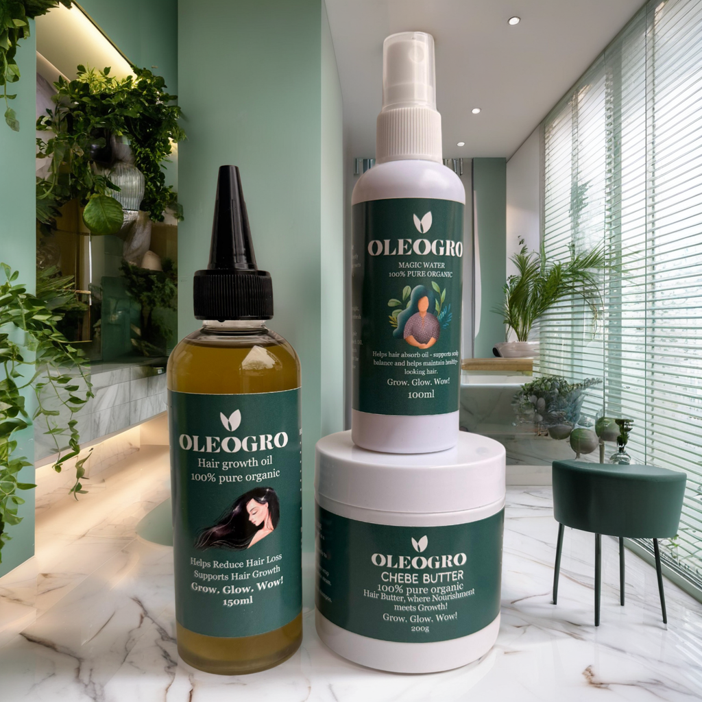 Women Basic Set | Hair Growth oil+ Magic Water+Chebe Butter| 100% pure organic