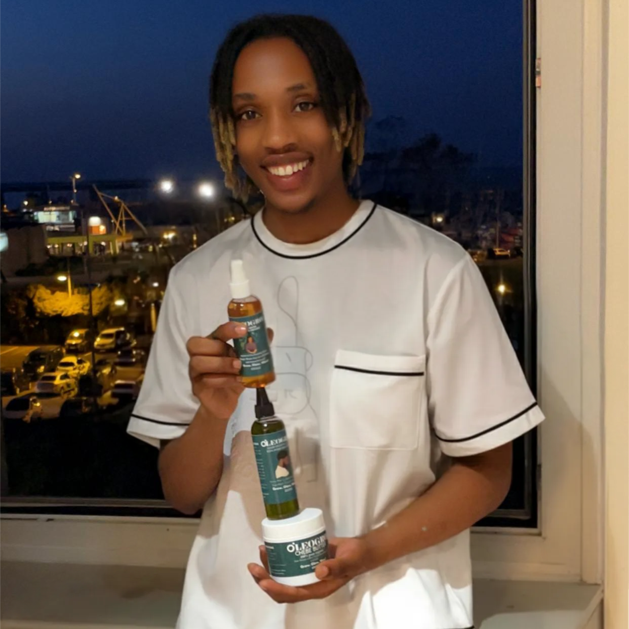 Men Basic Combo Bundle| Hårväxt Oil+Magic Water+Chebe Butter| 100% rent ekologiskt