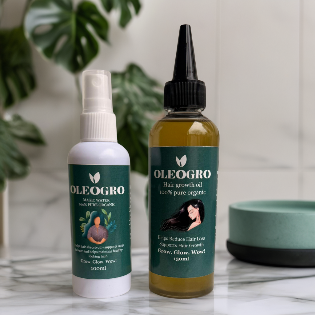 Double Magic| Women Hair Growth oil and  Magic Water| 100% pure organic.