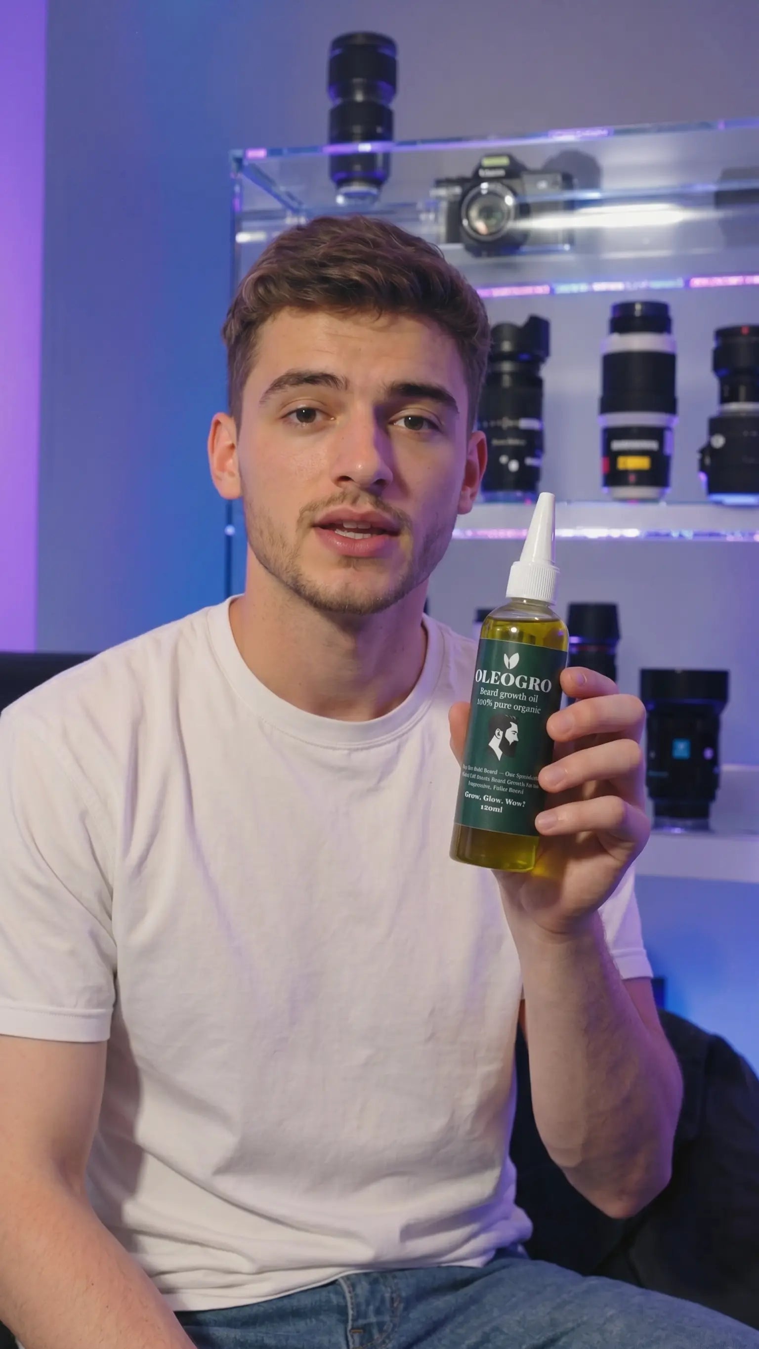 Huile De Croissance De Barbe | 100% Pure Biologique