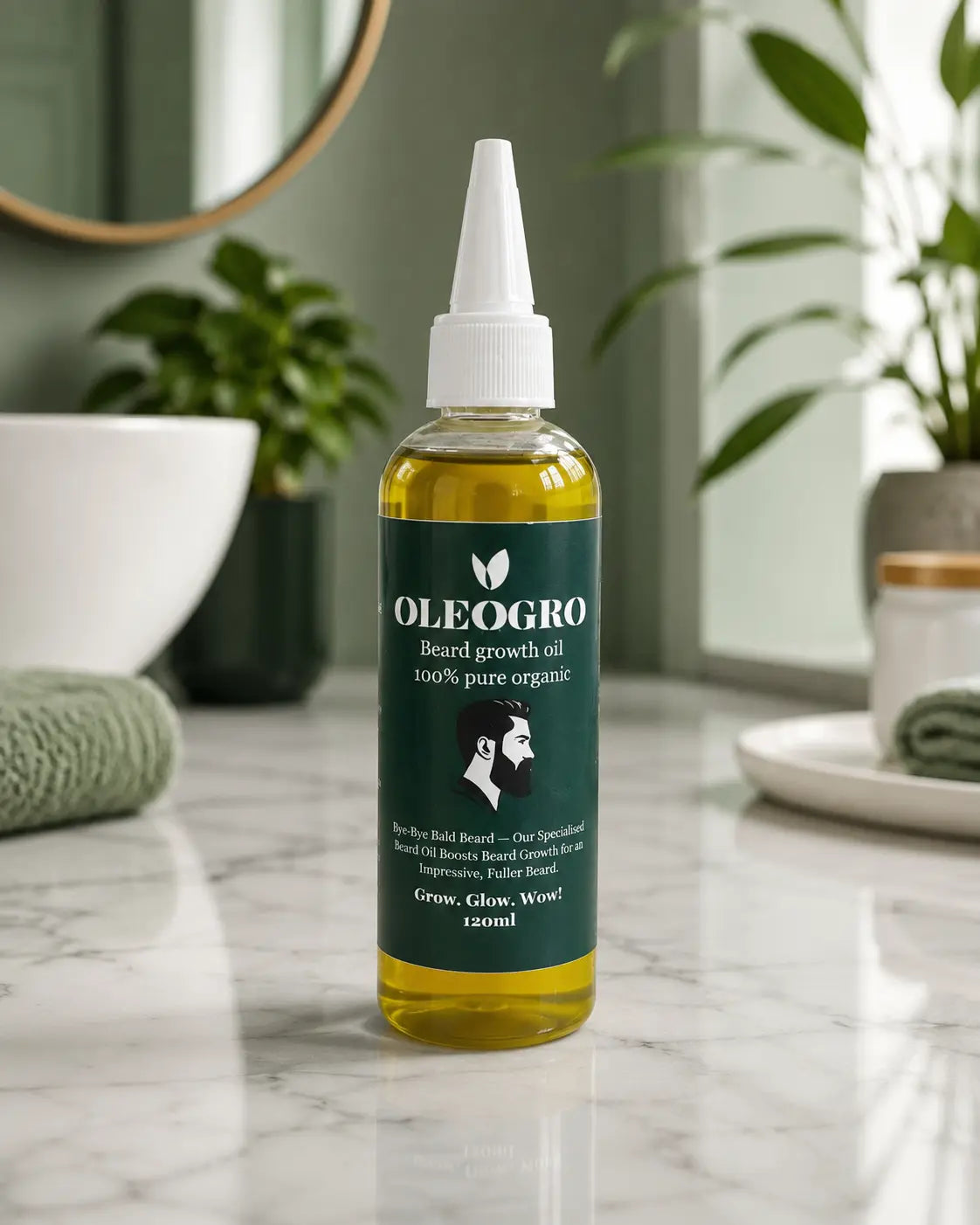 Huile De Croissance De Barbe | 100% Pure Biologique