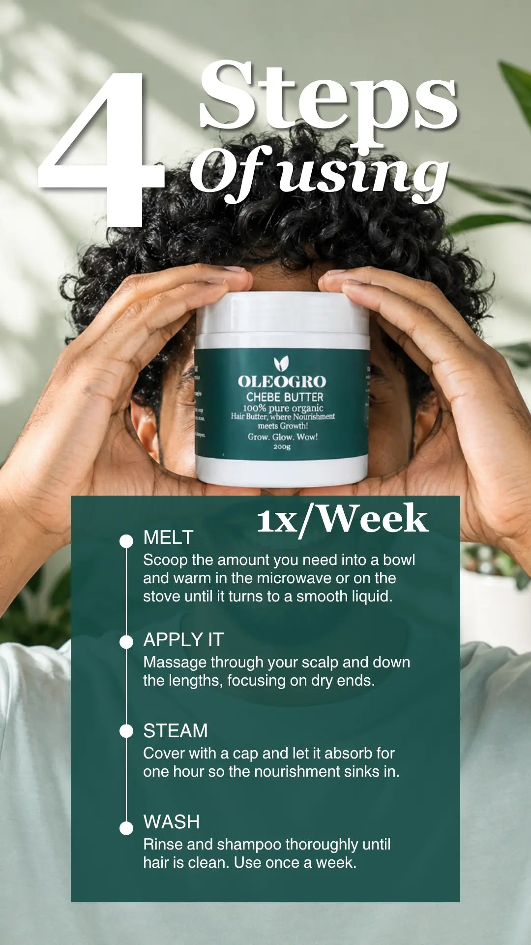 Men Hair growth oil and Chebe Butter | double magic