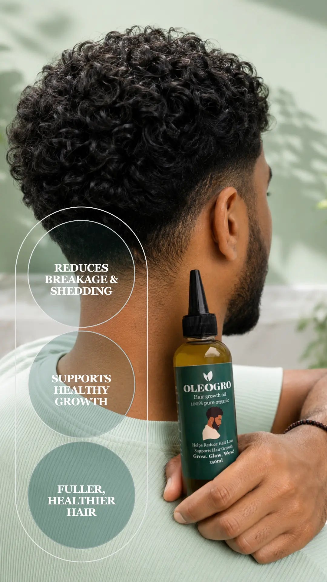 Double Magic| Men Hair Growth oil and  Magic Water| 100% pure organic