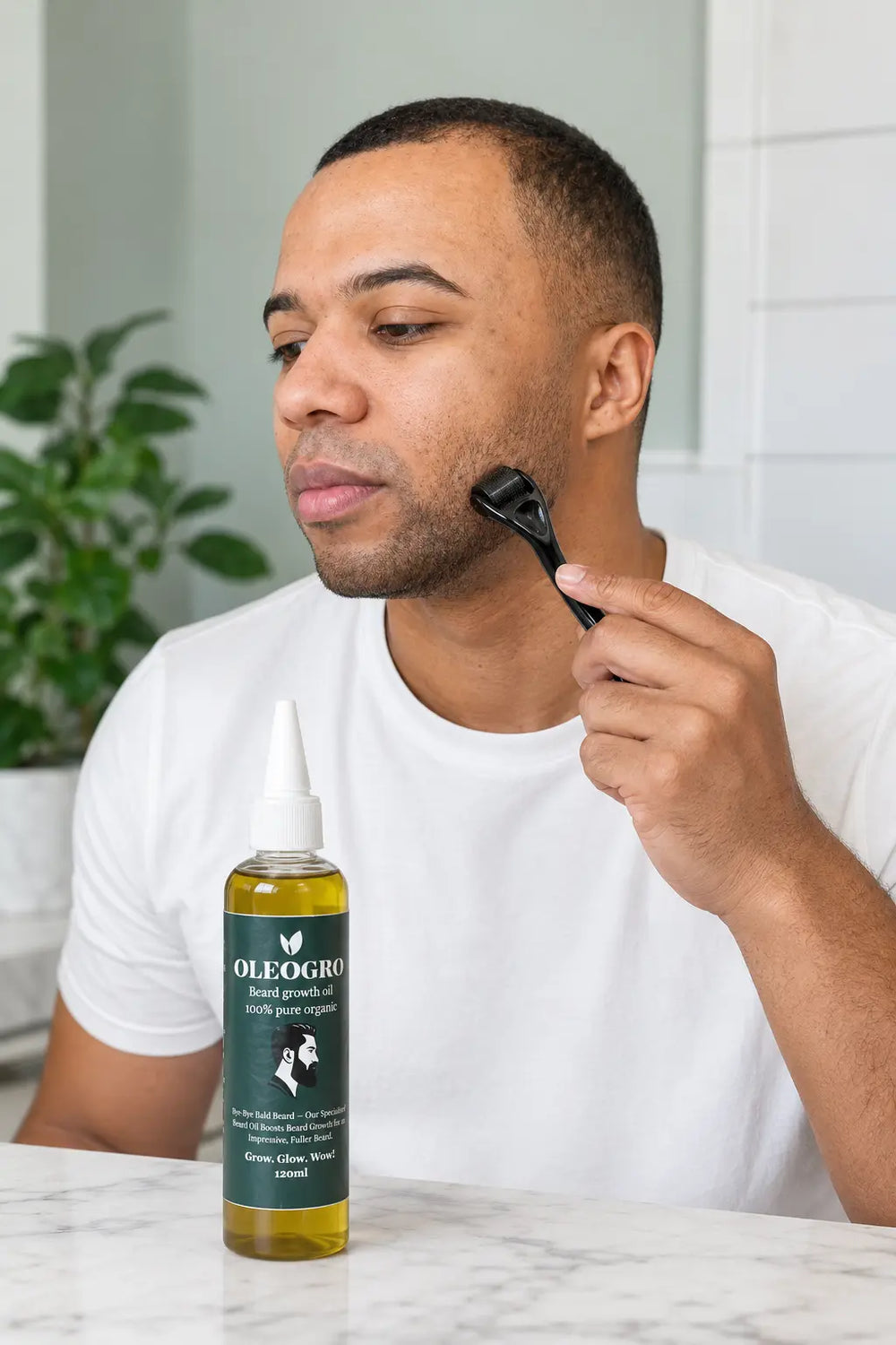 Rolling before application helps the oil absorb evenly into the scalp and skin.