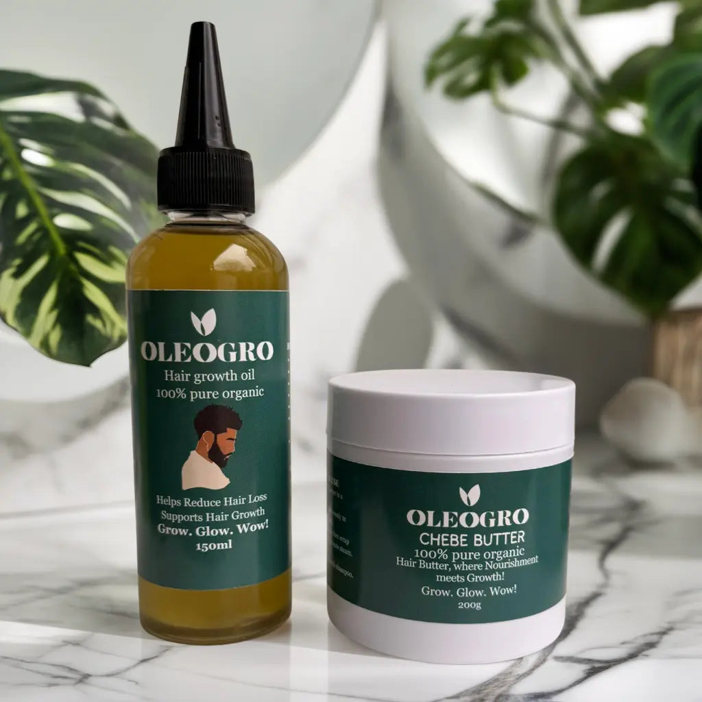 Men Hair growth oil and Chebe Butter | double magic