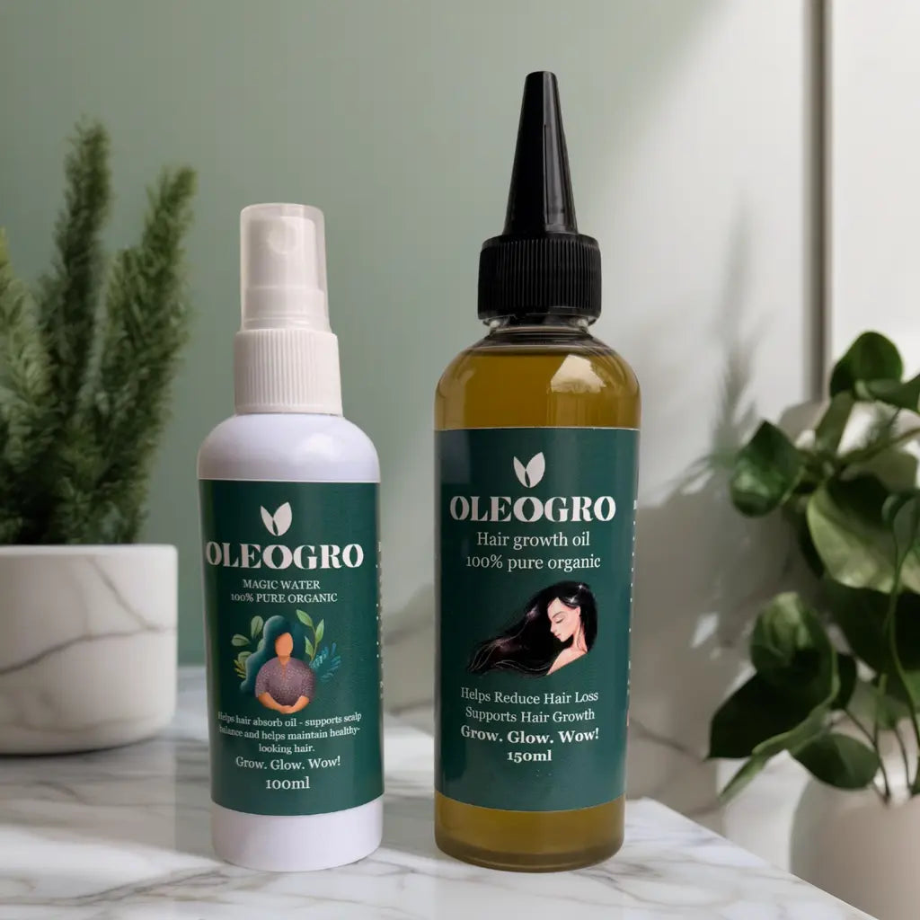 Double Magic| Women Hair Growth oil and  Magic Water| 100% pure organic.
