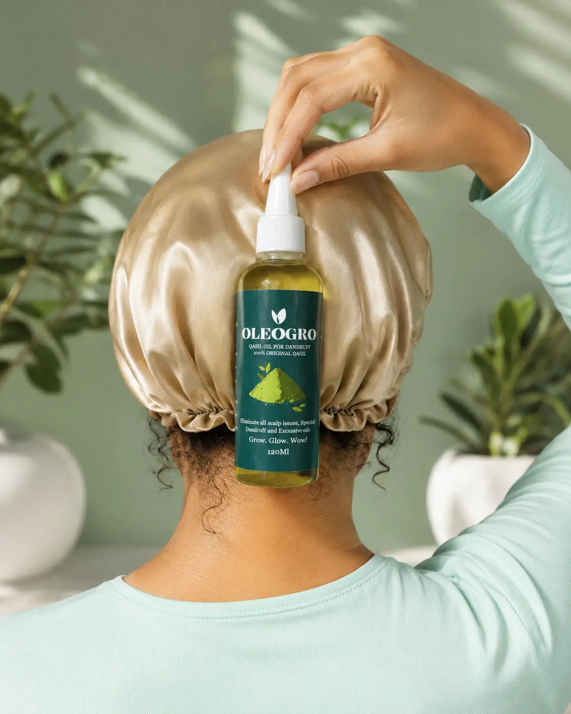 Huile capillaire Qasil | Solution antipelliculaire et soin nettoyant en profondeur | 100 % pure et biologique